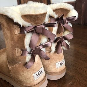 Double Bow Ugg Boots